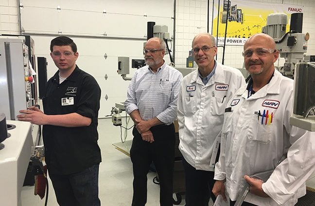 NIssin visit to Advanced Machining