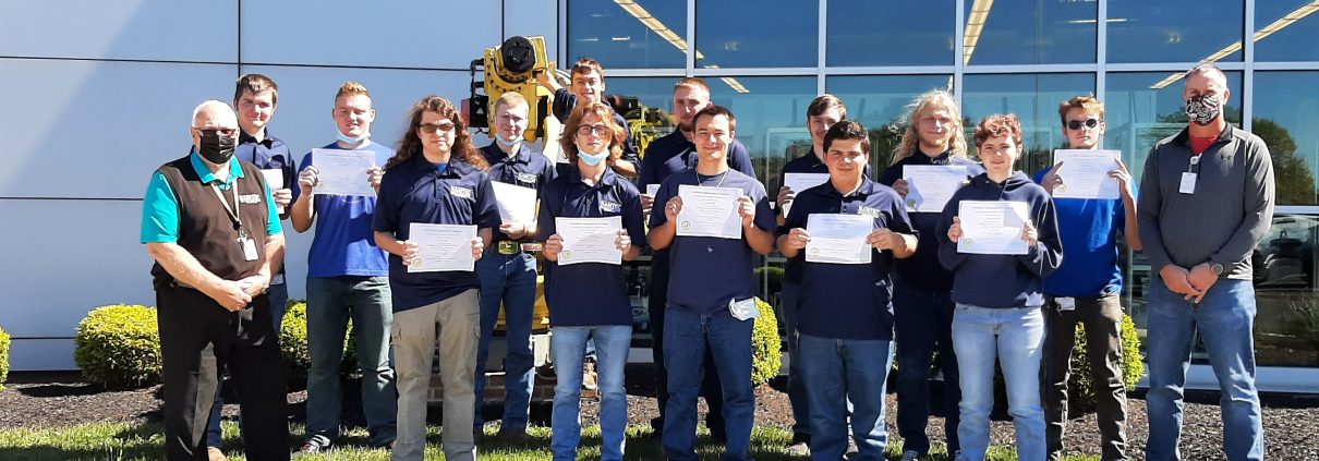 Engineering Level 2 students earning FANUC iRvision certifications, Ramtec of Ohio